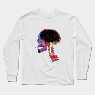 Skull and brain Long Sleeve T-Shirt